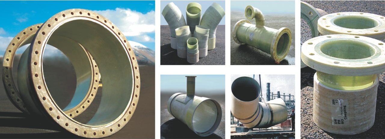 FRP Pipe Fittings - Elbow, Flanges, Tee, Nozzles